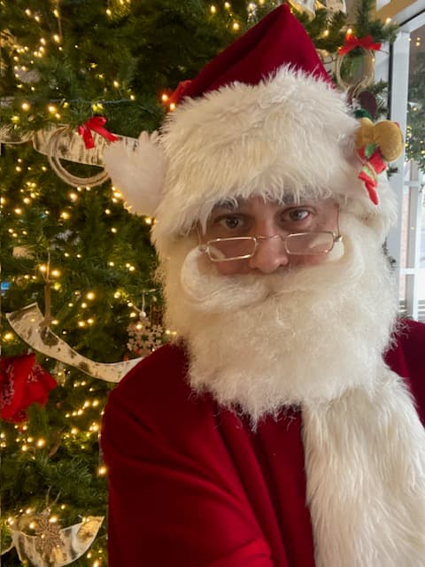 Frank as Santa Claus